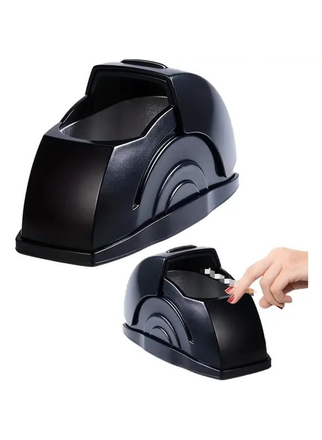 2 منفضة سجائر سوداء للسيارات مع أغطية حاملات سجائر للسيارات والشاحنات وسيارات الدفع الرباعي - Image 1